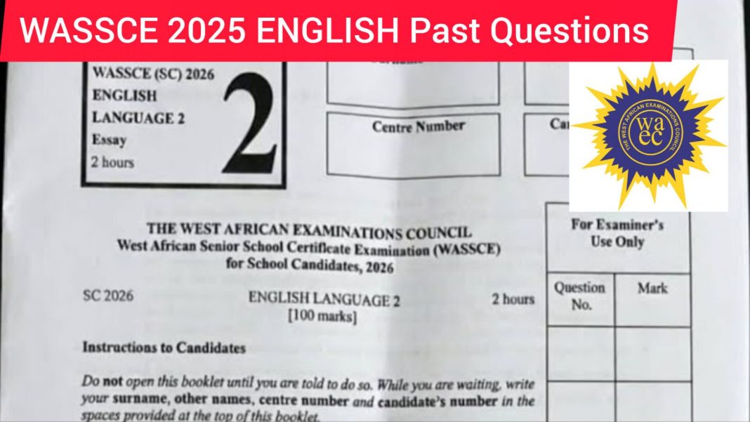 WASSCE 2025 English